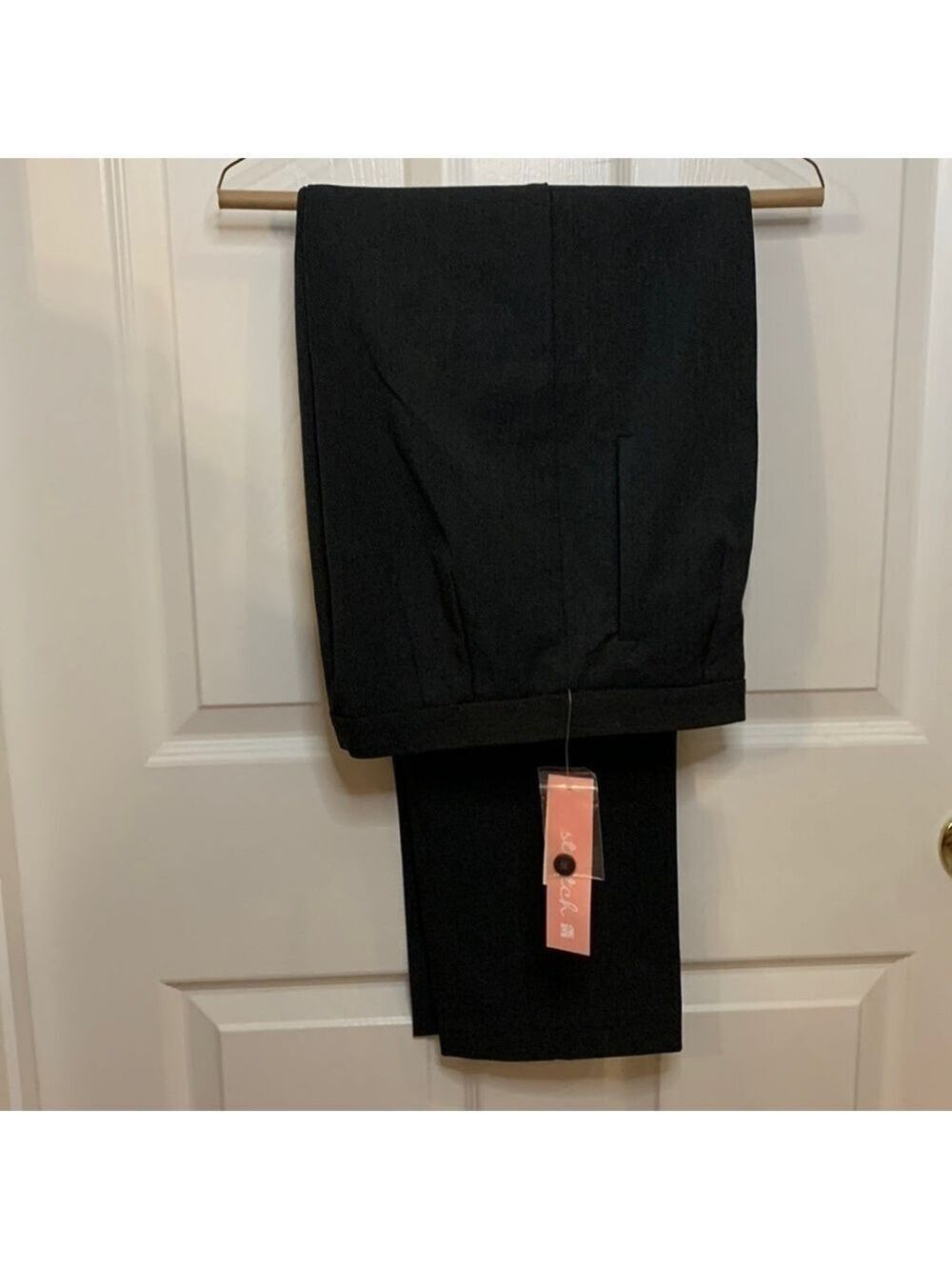DRESS BARN dark charcoal gray trousers pants with pockets